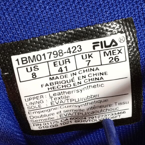 RARE Fila Grant Hill 2 Knicks Suede Blue Orange Unreleased 1BM01798-423 Men's 8 - Picture 7 of 7